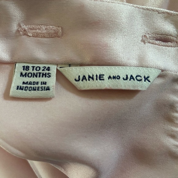 Janie and Jack Toddler’s Bow Tulle Dress Pale Pink Spring summer Photo 18-24 mon - Picture 8 of 8